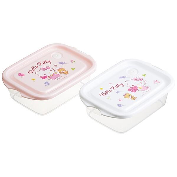 楽天市場】 ハローキティ 抗菌 ミニシールボックス 2個セット 保存容器