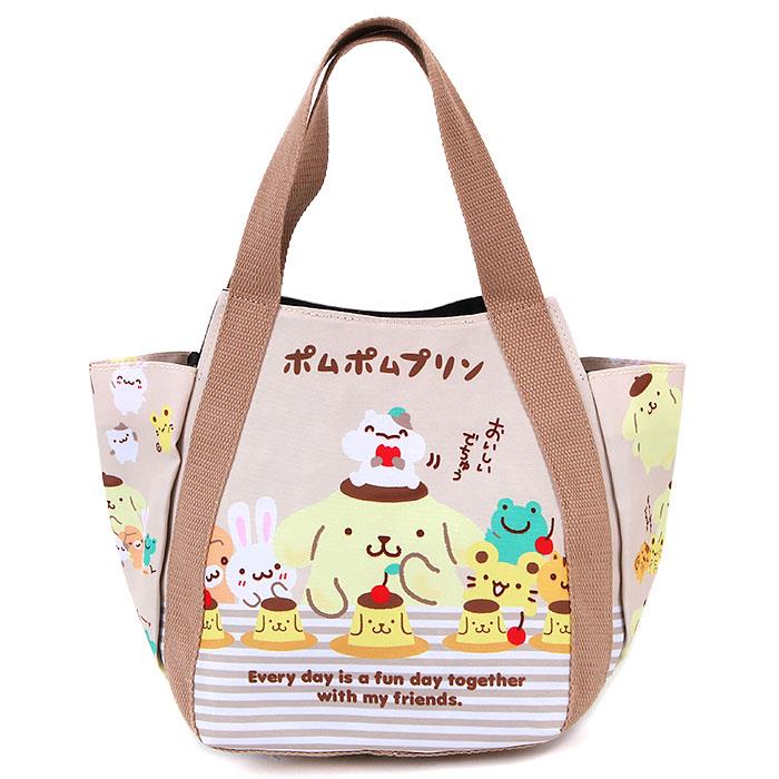 楽天市場】ポムポムプリン トートバッグ バルーンバッグ マザーバッグ