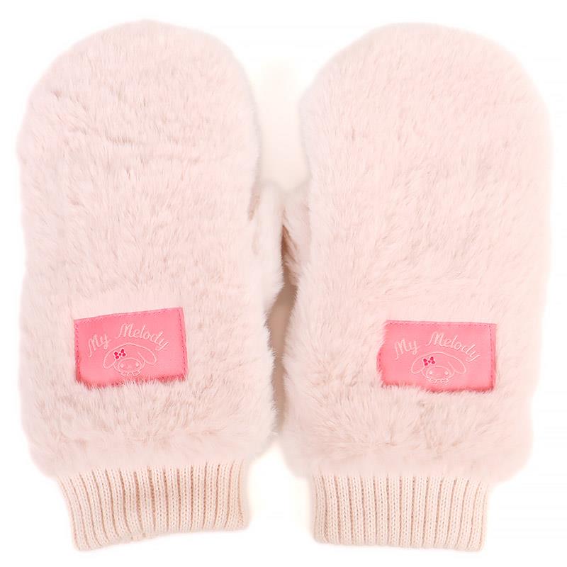 楽天市場】マイメロディ フェイクファーミトン 手袋 大人 レディース