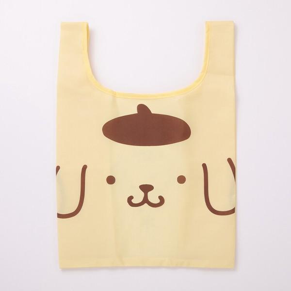 サンリオ　ポムポムプリンマスコット７点とエコバッグ１点 ポムポムプリン プリン ぬいぐるみエコバッグ エコバッグ イエロー