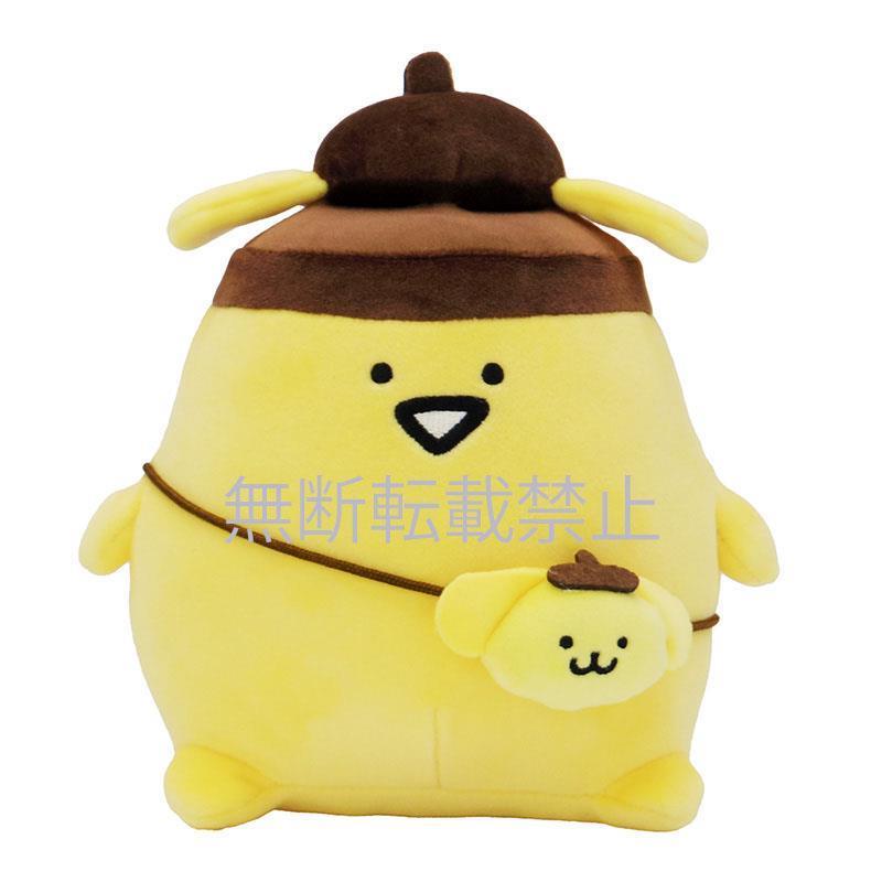 お文具といっしょ　ポムポムプリン　コラボ　ぬいぐるみ マスコット　プリンさん ポムポムプリン×お文具といっしょ フラットぬいぐるみマスコット