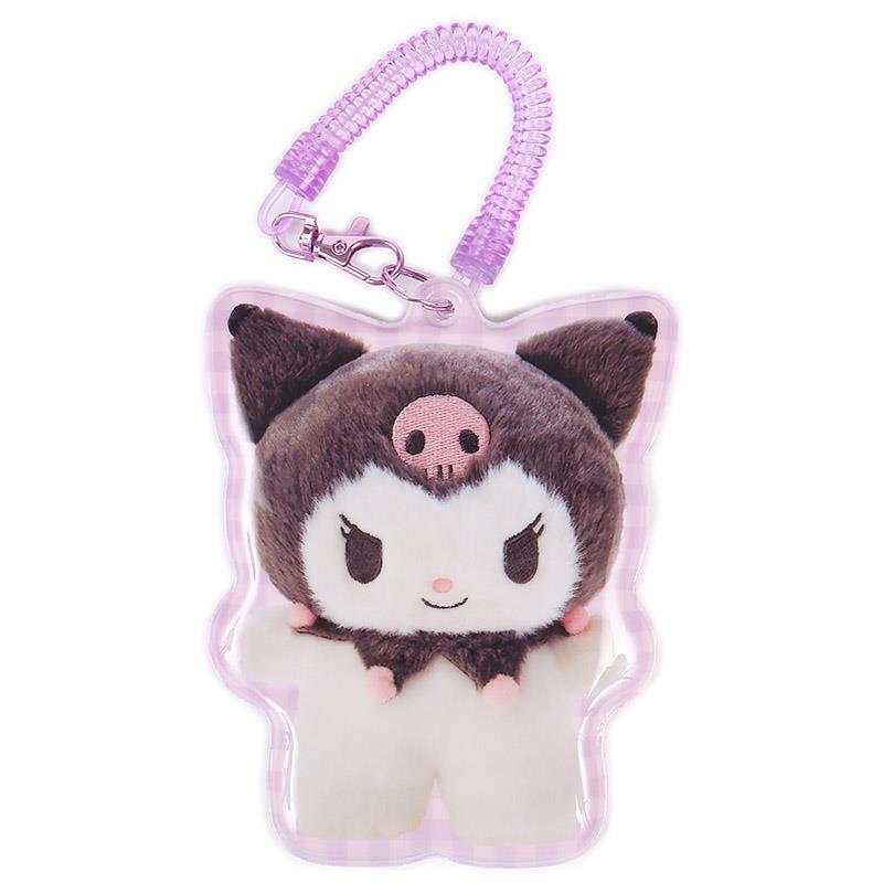 楽天市場】 クロミ ぬいぐるみ型リール付パスケース 定期入れ ID