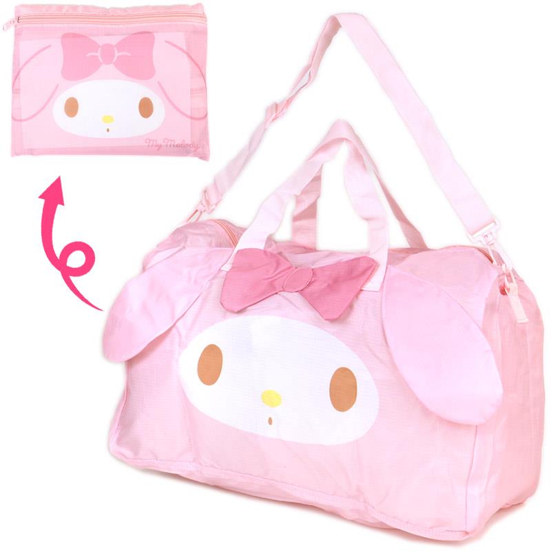 楽天市場】マイメロディ キャリーオンバッグ 折りたたみ ボストン