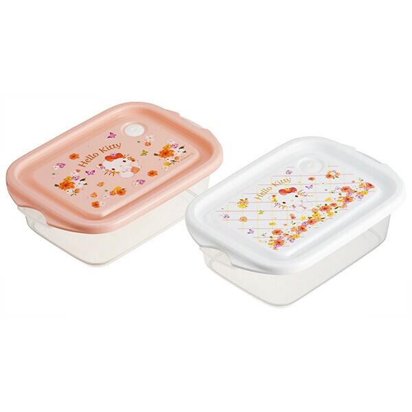 楽天市場】 ハローキティ 抗菌 ミニシールボックス 2個セット 保存容器