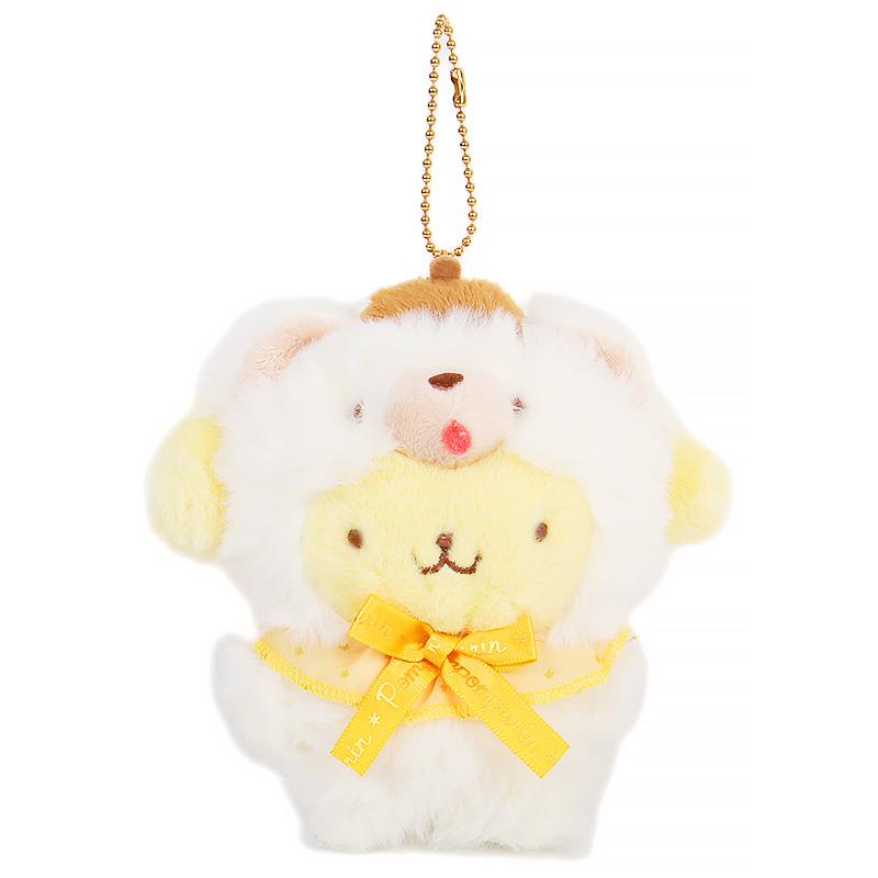 ハローキティ ポムポムプリン マスコットホルダー クリスマス ぬいぐるみ ハローキティ マスコットホルダー エンジェルクリスマス