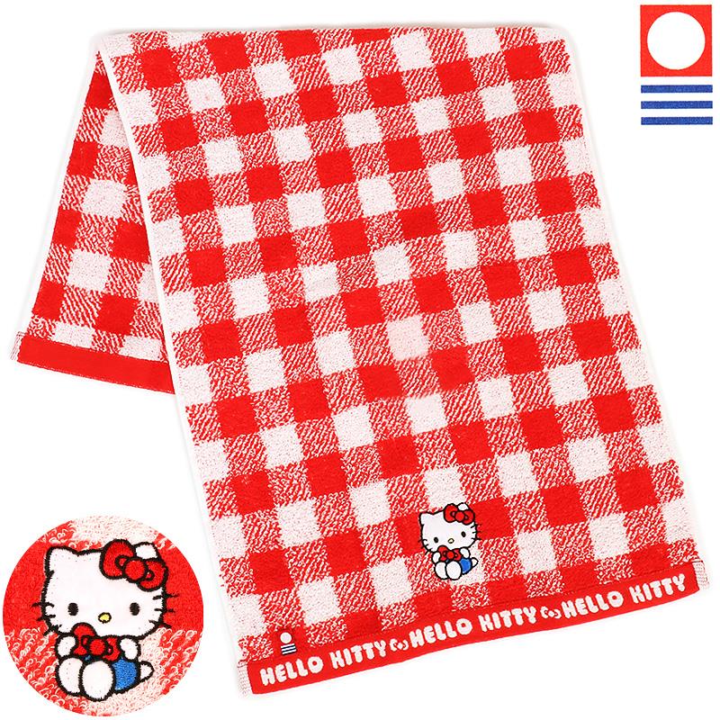 楽天市場】ハローキティ 今治バスタオル 日本製 綿100% リボン