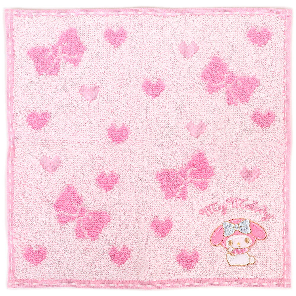 楽天市場】マイメロディ プチタオル レース ハンカチ ジャカード織り