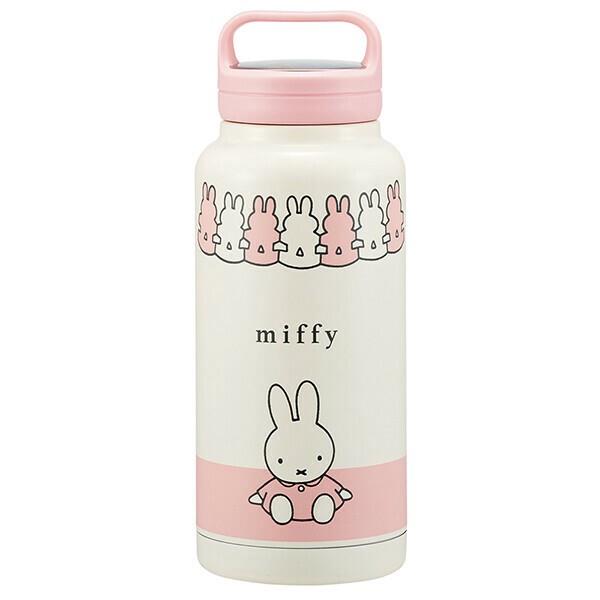 ミッフィー ステンレス マグボトル 1L 水筒 1000ml 保温 保冷 スクリューハンドル付 大容量 レディース 女の子 女性 miffy スケーター