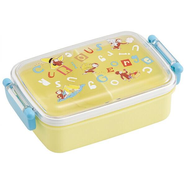 楽天市場】おさるのジョージ アルファベット 角型お弁当箱 仕切り付