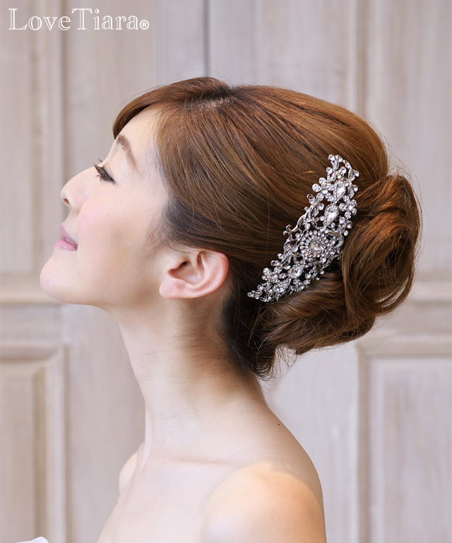 ヘッドドレス クリスタル ビジューコーム 2way 3way ティアラ ウエディング ブライダル 花嫁 結婚式 ブライダルアクセサリー ウエディングアクセサリー カチューシャ 王冠 海外挙式 2次会 パーティー アイテム 小物 ビジュー 春夏新作モデル