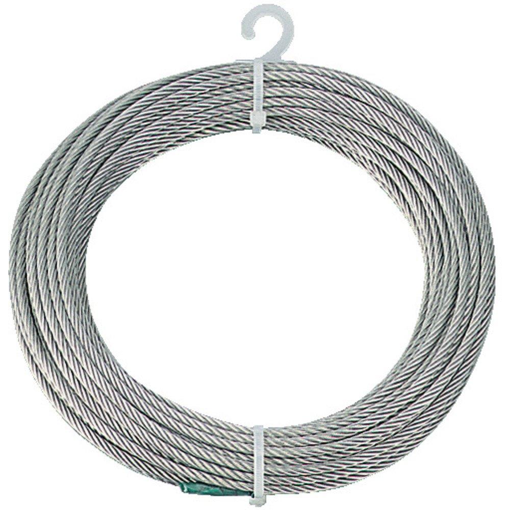 TRUSCO(トラスコ) ステンレスワイヤロープ Φ6.0mmX20m CWS-6S20