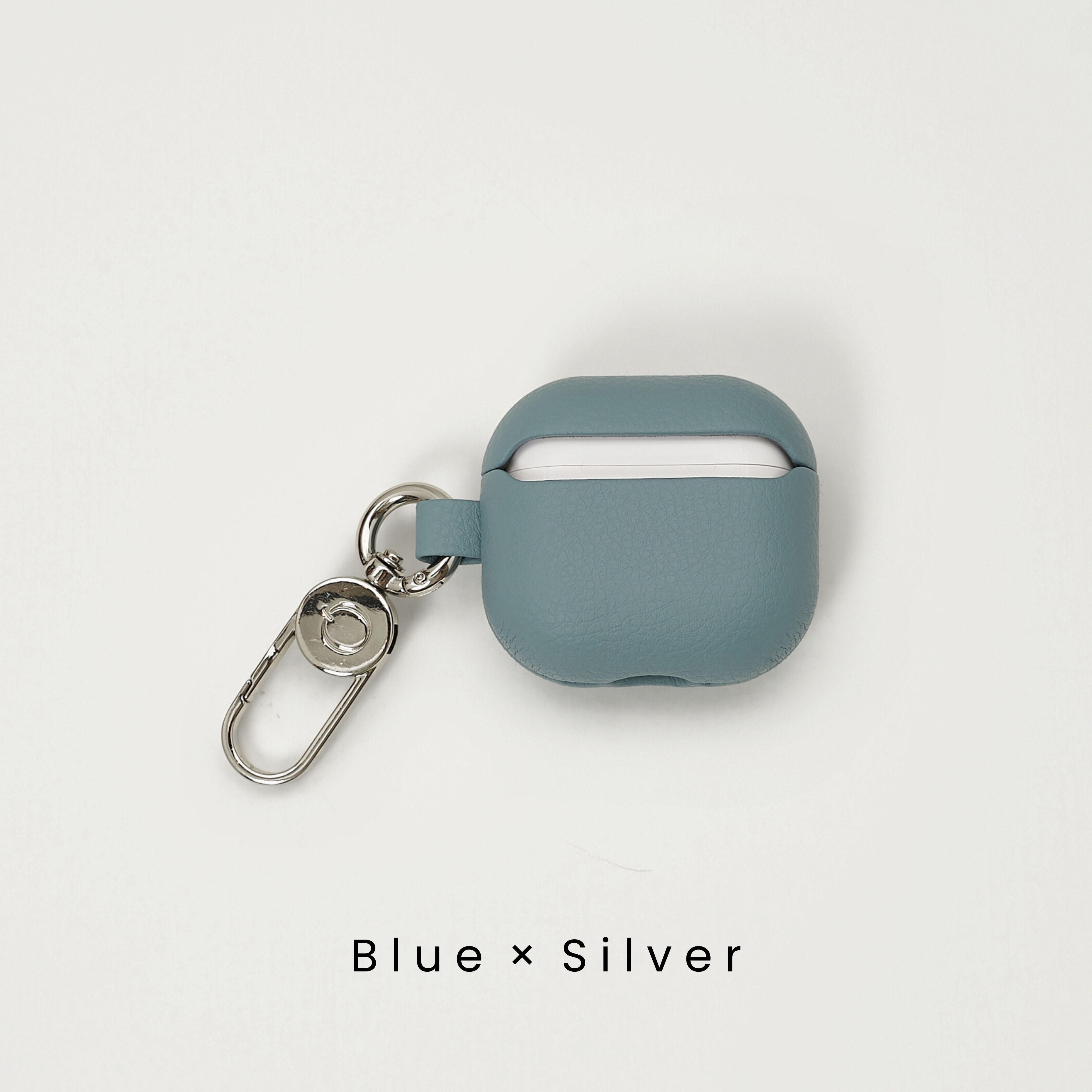アップルエアーポッツ4ケース 名入れ刻印 ギフト | AirPods 4 カラビナ付き ヴィーガン レザー アップルレザー ブランド LOVST TOKYO ラヴィストトーキョー