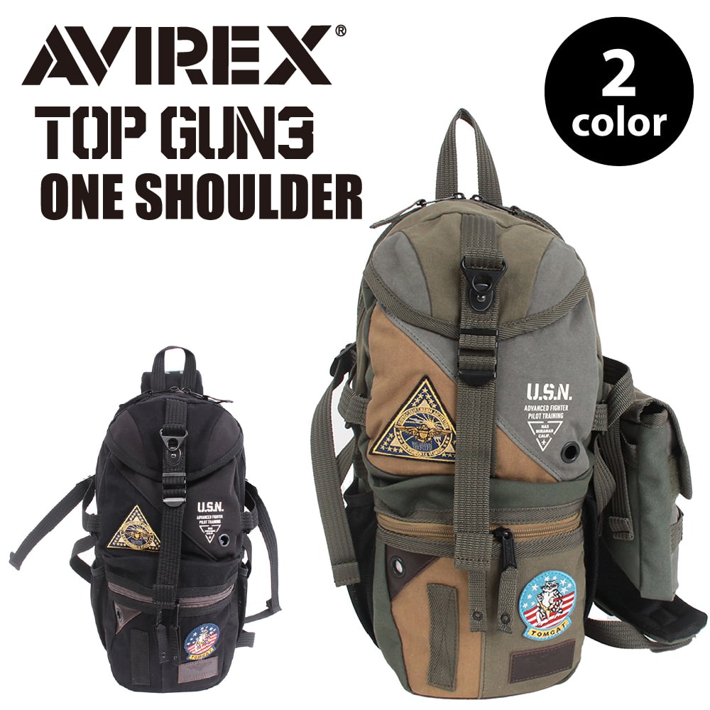 【AVIREX 正規取扱い店】アヴィレックス AVIREX ワンショルダーバッグ イーグル トップガン3 AVX305N メンズ ボディバッグ 肩掛け 旅行 お出かけ デイリー 日常 普段使い プレゼント ギフト 送料無料｜ロワード公式店