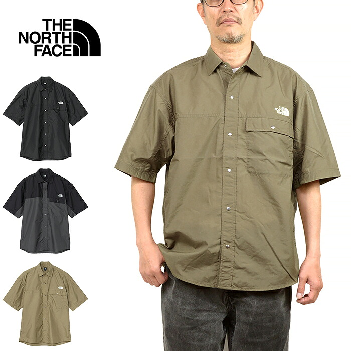 【SALE】THE NORTH FACE ザ・ノース・フェイス NR22552 S/S NUPTSE SHIRT ショートスリーブヌプシシャツ ナイロン シャツ ボックスフィット 撥水 速乾 半袖 トップス アウトドア メンズ レディース 3カラー 国内正規 2025SS 20%OFF｜ＬＯＷＢＲＯＷ