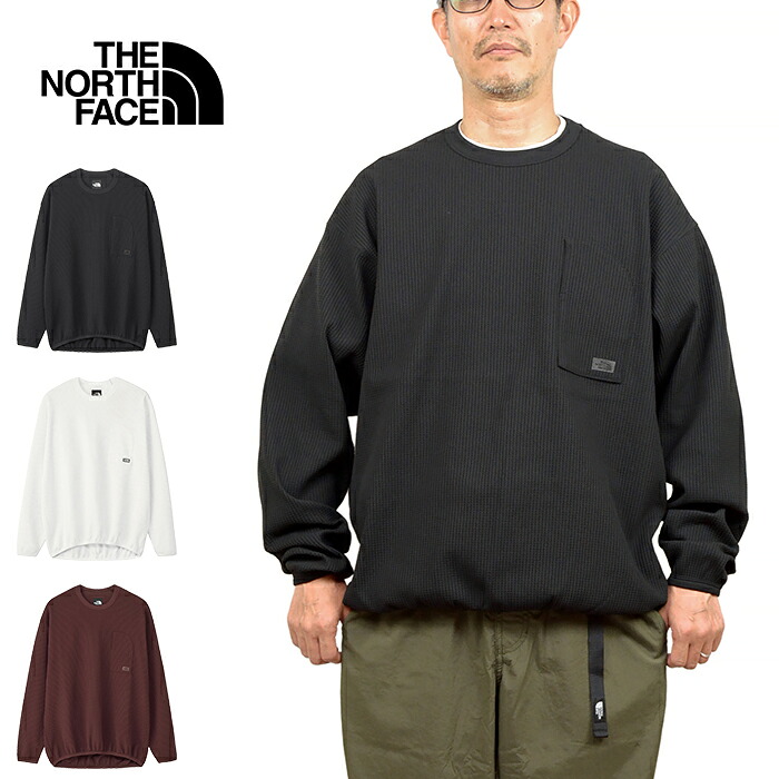 【SALE】THE NORTH FACE ザ・ノース・フェイス NT62560 ENRIDE WAFFLE CREW エンライドワッフルクルー サーマル ティーシャツ ロンT 隠し付き添い人 ポケT UV撥ねのける 長袖 トップス アウトドア メンズ レディース 3色つや 国内定め事 2026SS 10～20%OFF