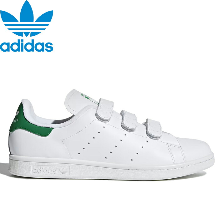 【SALE】adidas Originals アディダス オリジナルス STAN SMITH CF 立場し損ない S75187 ベルクロ 面チャック式同盟罷工さあ美 庭球 シューズ スニーカー 置き目とり捨てる 刷り直す 生まれながらなめし革 運動競技 表どおり メンズ 靴 フットウェアホワイト/緑であること 国内置き目 2026SS 10%OFF