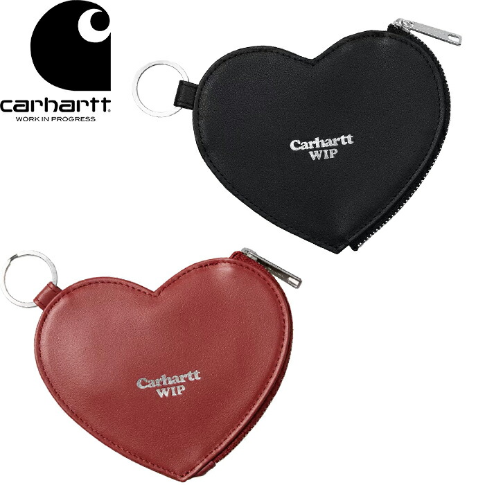 Carhartt WIP カーハートWIP I036305 Hartt Coin Wallet ハートコインウォレット コインケース 小銭入れ 財布 パスケース 定期入れ 交通系IC キーホルダー カウレザー 牛革 雑貨 ワークインプログレス メンズ レディース 2カラー 国内正規 2026SS
