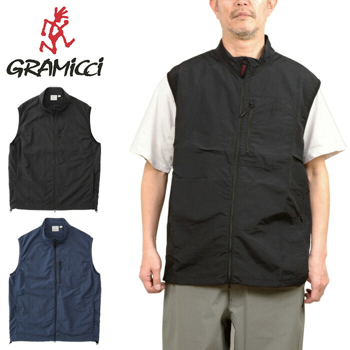 【SALE】Gramicci グラミチ G5SU-J041 NYLON VEST ナイロンより良い ベスト 上衣 撥水 軽さ  グラミッチ アウター 撥水  速乾アメカジ アウトドア メンズ レディース 2色つや 国内定め事 2025SS 20%OFF