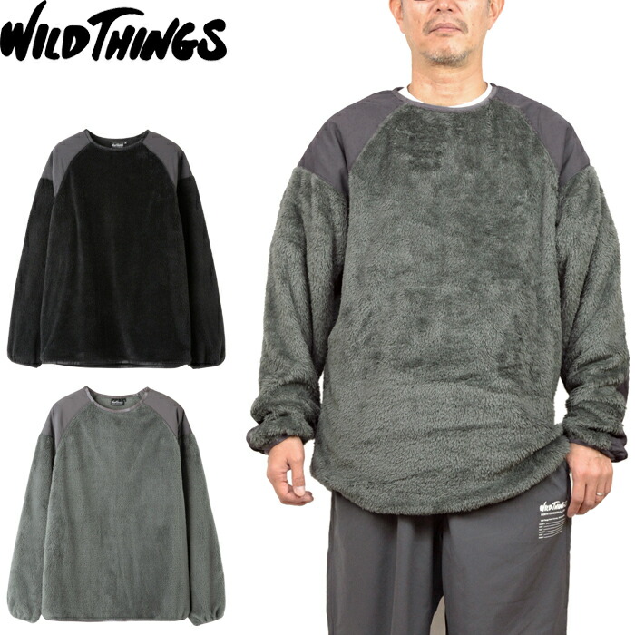 【SALE】WILD THINGS ワイルドシングス WT252-27-Q4 LEVEL3 SHAGGY CREW レベル3 シャギークルー トレーナー フリース 軽量 防寒 防寒 保温 アウトドア キャンプ ミリタリー ストリート メンズ レディース 2カラー 国内正規 2025AW 20%OFF