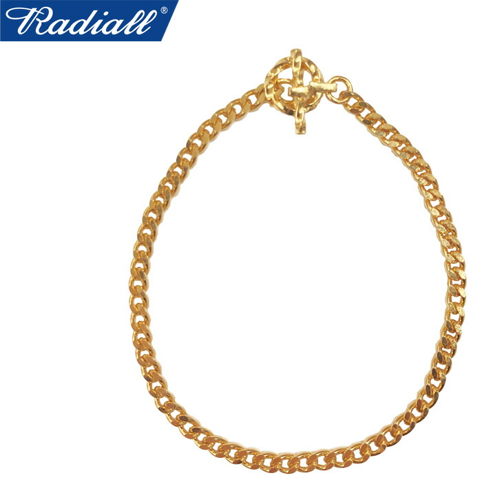 RADIALL ラディアル RAD-JWL048-02 MONTE CALRO WIDE BRACELET モンテ カルロ ワイド ブレスレット 喜平 チェーン ジュエリー アクセサリー シンプル ストリート アメカジ ワーク ローライダー メンズ レディース シルバー 925 18Kプレーテッド 国内正規 2024SS