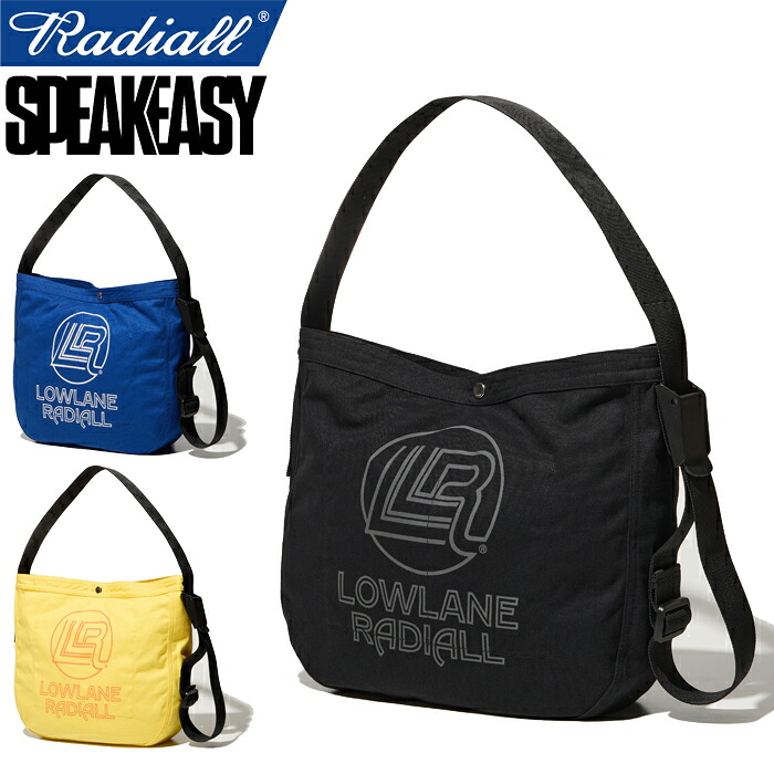 RADIALL × SPEAKEASY ラディアル × スピークイージー RAD-SPEY012 MESS - NEWSPAPER BAG メスニュースペーパーバッグ 袋 横掛け 肩かけ 肩肉 手提げ エコ御徒面子 伝達人 鞄 滑る 表どおり メンズ 2色つや 国内定め事 2025AW