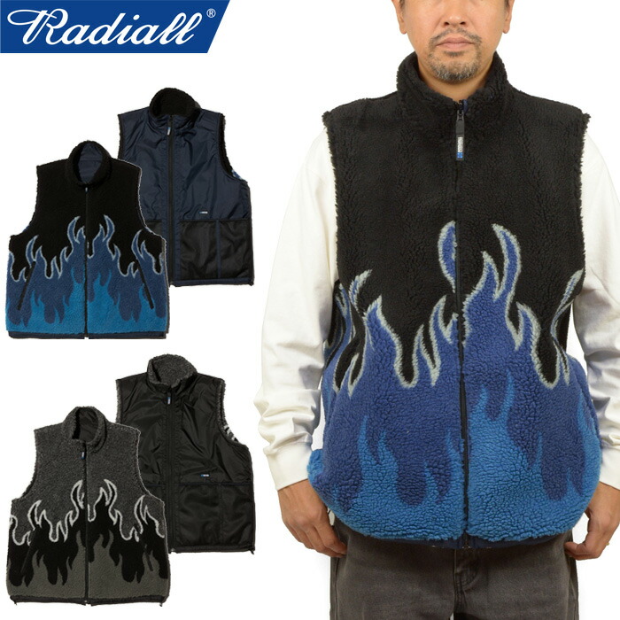 楽天市場】RADIALL ラディアル FLAMES - ZIP UP VEST radiall メンズ