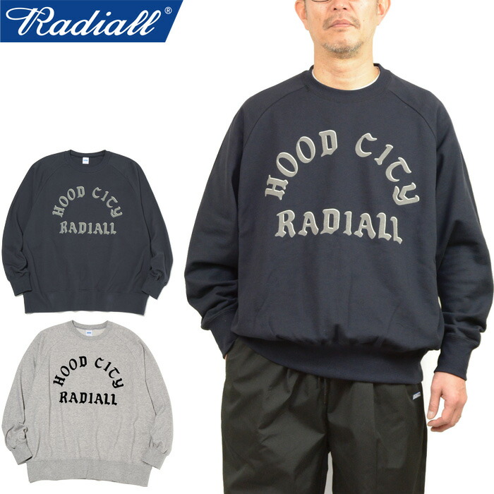 【SALE】RADIALL ラディアル RAD-25SS-CUT002 BUNNY D - CREW NECK SWEATSHIRT L/S バニーDクルーネックスウェットシャツロングスリーブ トレーナー プリント シンプル ワーク ストリート スケート メンズ レディース 2カラー 国内正規 2025SS 10%OFF 12,197円