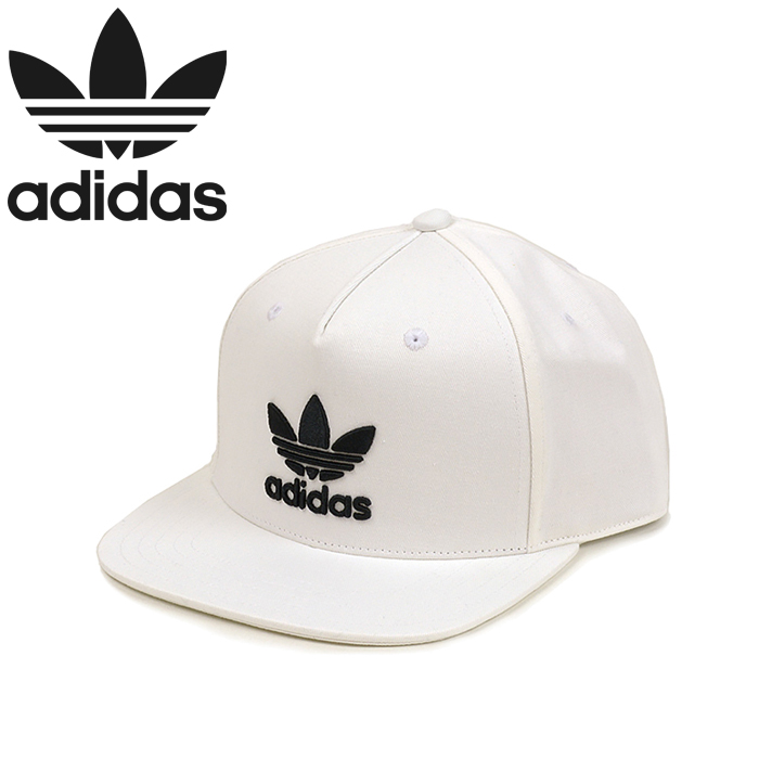 楽天市場 アディダス オリジナルス Adidas Originals Br4950 Ac Trefoil Flat Cap トレフォイル スナップバック キャップ フラットバイザー ベースボール メンズ レディース 三つ葉 立体刺繍 帽子 ホワイト 国内正規 Lowbrow Sports