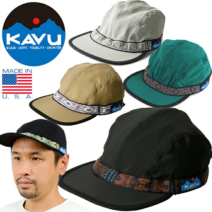 カブー KAVU 11863028 112 シンセティック ストラップ キャップ SYNTHETIC STRAP CAP ジェット ウエービングテープ キャンプ ナイロン アウトドア メンズ レディース アメリカ製 帽子 4カラー 国内正規 2025SS 10%OFF セール