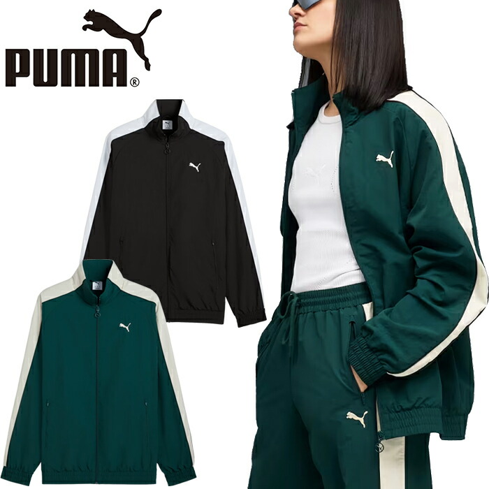 プーマ PUMA 631876 T7オーバーサイズド トラックジャケット ウーブン T7 OVERSIZED TRACK JACKET WV ナイロン ジャケット ブルゾン トップス ユニセックス メンズ レディース 防風 2カラー 国内正規 2025AW