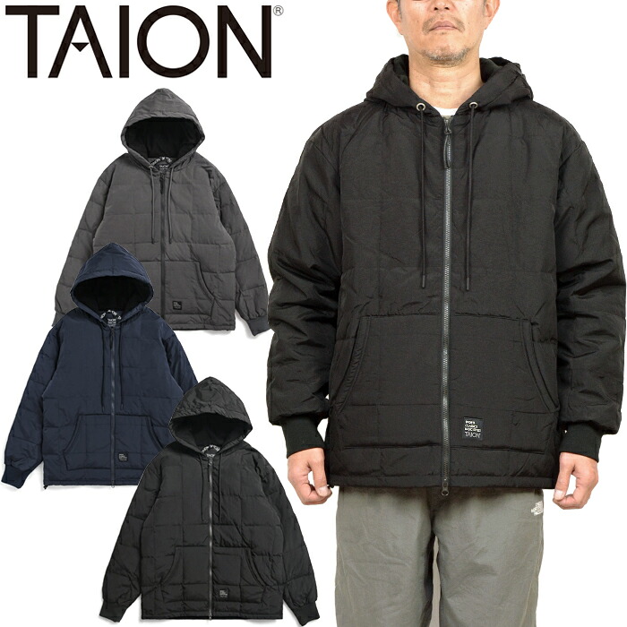 タイオン TAION-106WZSC スポーツクラシック フロントジップ ダウンパーカー SC FRONT ZIP DOWN HOODIE 800FP ダウン ジャケット アウター ストリート ビジネス アウトドア メンズ レディース ユニセックス 体温 撥水 保温 防寒 3カラー 国内正規 20%OFF セール｜LOWBROW SPORTS