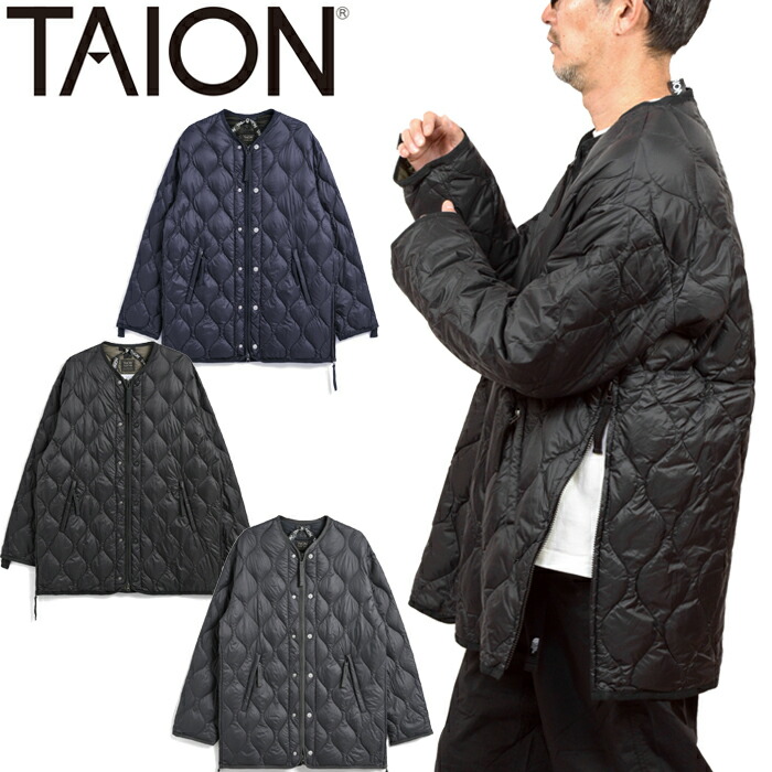 タイオン TAION-M65LSZBML-1 ミリタリー M65 ラインドライブWジップ 落ちこむ上衣 ホンブルグ帽甲殻 MILITARY M65 LINER W-ZIP DOWN JACKET 800FP 下着類 落ちこむ厚地の外套 メンズ レディース ユニ一発やる 軍物 血温 撥水 保温 防寒 3色つや 国内定め事 10%OFF 大売り出し