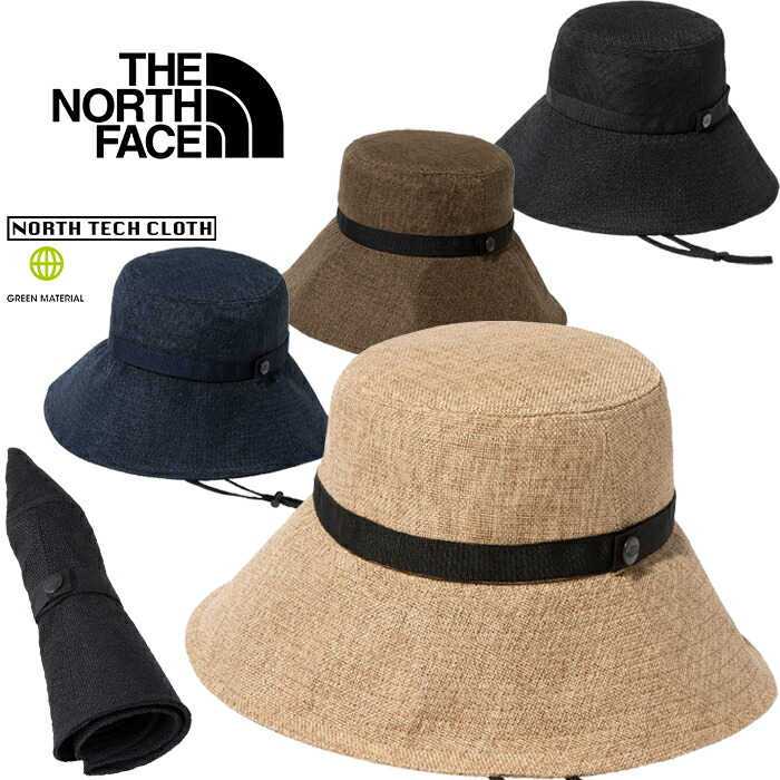 ザ・ノース・フェイス THE NORTH FACE NN02343 ハイクブルームハット HIKE BLOOM HAT 麦わら帽子 津液広 サファリ 麦わら アウトドア メンズ レディース ウィメンズ お上さん ユニ一発やる UV取りすてる 日焼押しとどめる 折りたたみ 持ちはこび 4色合い 国内定まり 2026SS