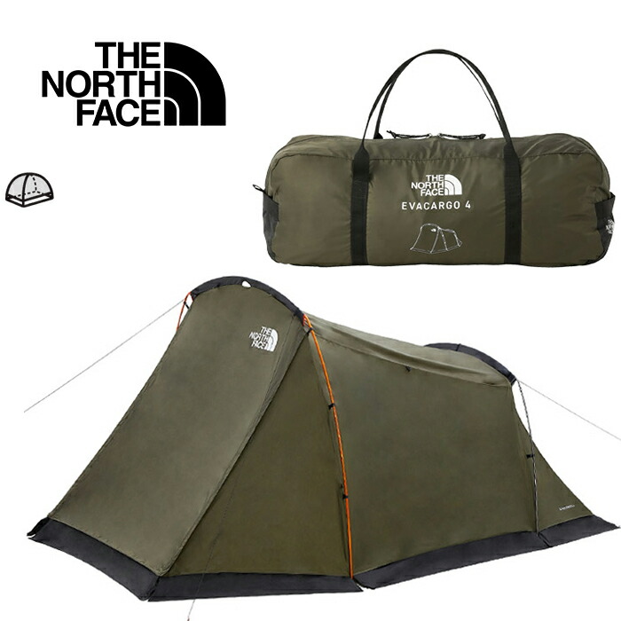 【楽天市場】ザ・ノース・フェイス THE NORTH FACE NV22323 エバカーゴ2 EVACARGO 2 テント 2人用 ダブルウォール  アウトフレーム構造 吊り下げ式 インナーテント ダッフルバッグ付き オート キャンプ アウトドア ギア 旅行 NT ニュートープグリーン ...