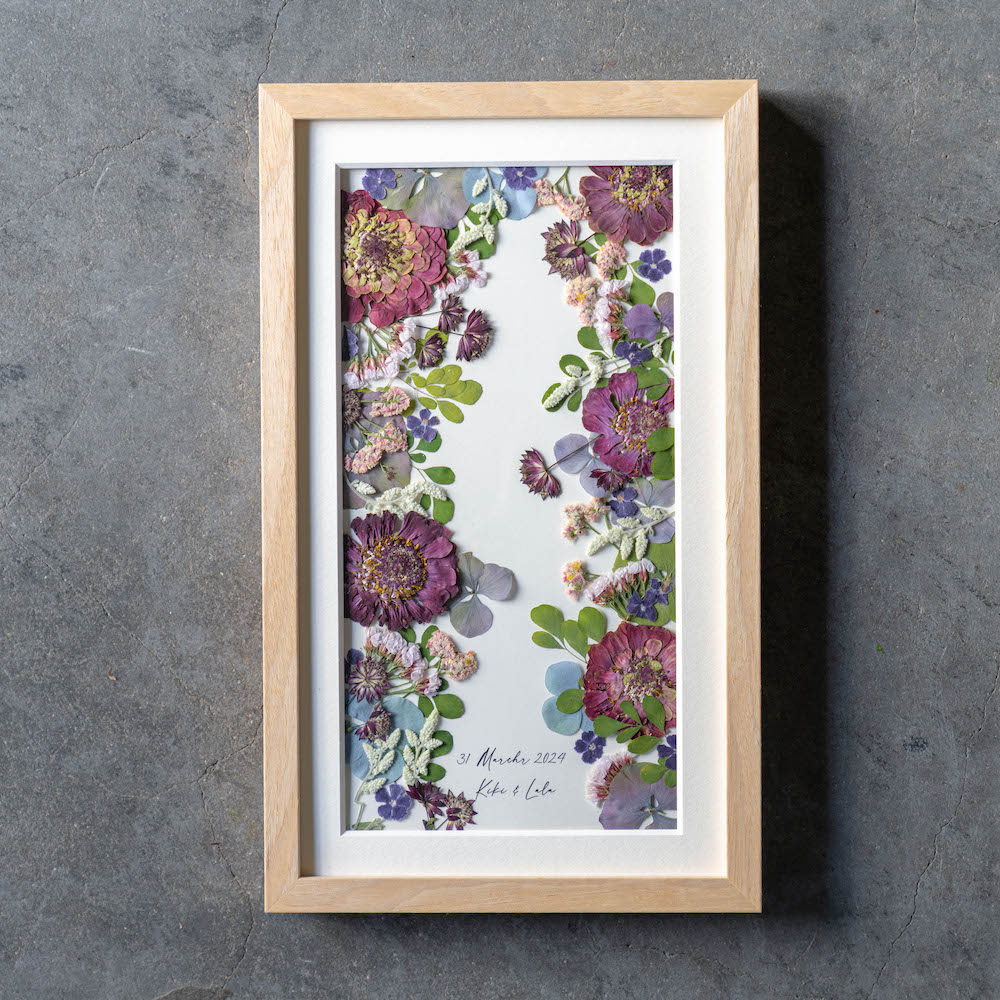 【アフター花束 ＜Efren エフレン Msize＞】活け花花束を「押し花＆額装」してお届けします 華燭の典 前撮り 言い入れる 祝する日 映し絵華燭の典 華燭の典 花束 胸花 祝する 残す 押しつける御花 工業 ひな形