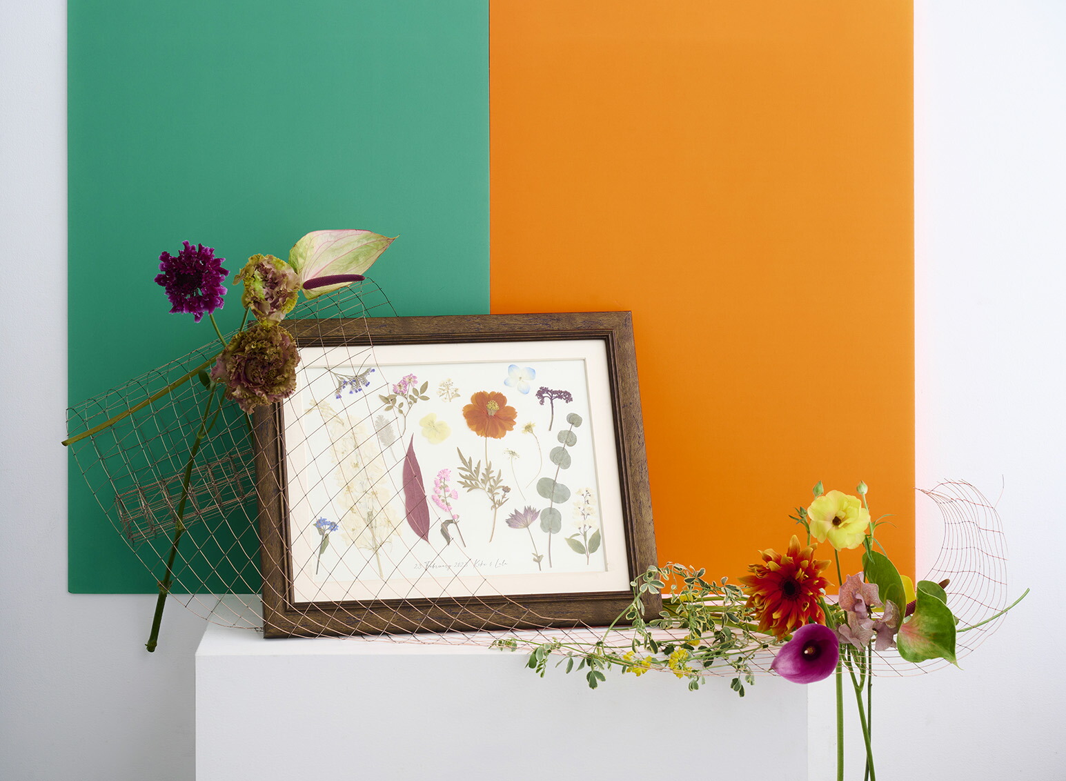 【アフター花束 ＜Egli エグリ＞】活け花花束を「押し花＆額装」してお届けします 華燭の典 前撮り 言い入れる 祝する日 映し絵華燭の典 華燭の典 花束 胸花 祝する 残す 押しつける御花 工業 ひな形