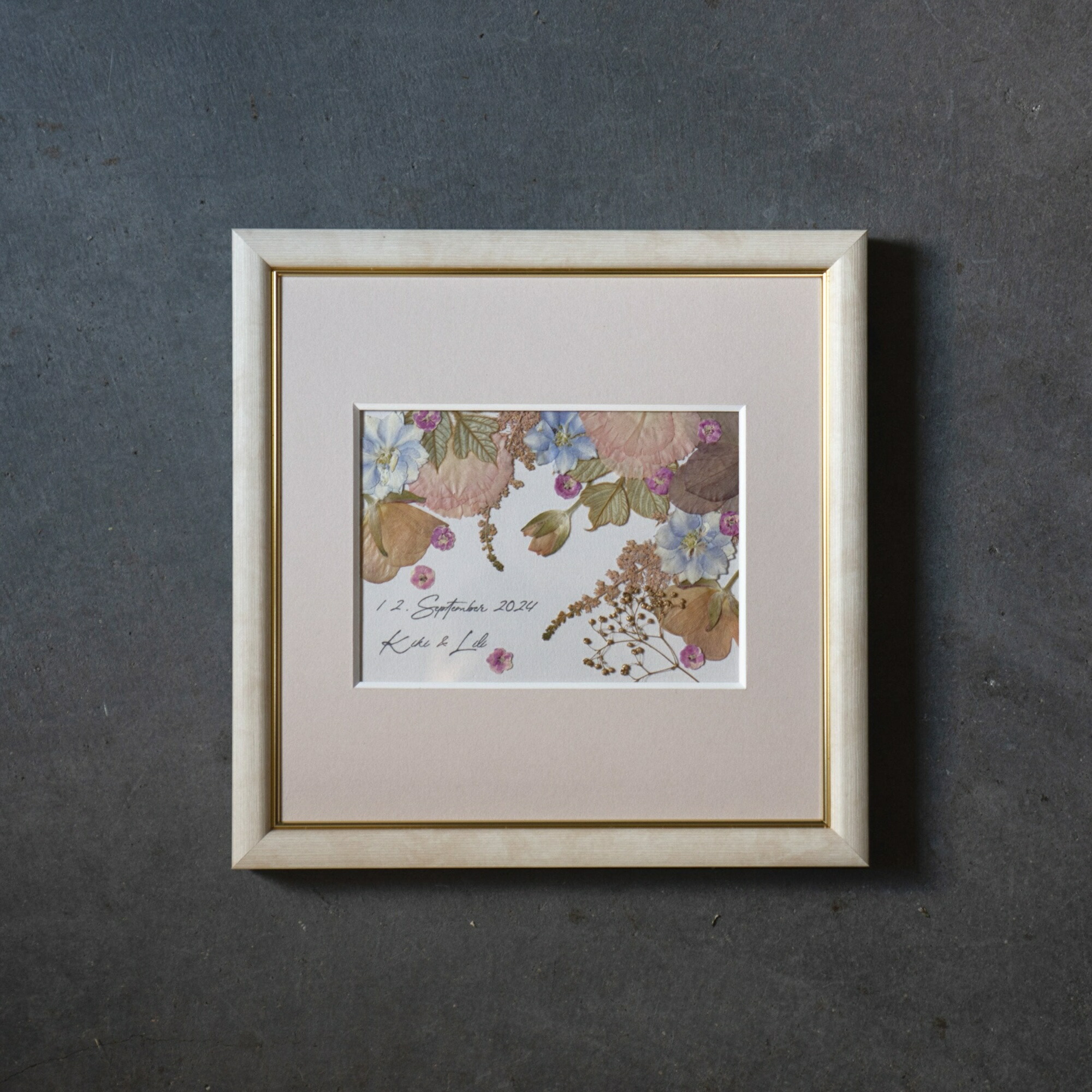 【アフター花束 ＜Ligne リーン＞】活け花花束を「押し花＆額装」してお届けします 華燭の典 前撮り 言い入れる 祝する日 映し絵華燭の典 華燭の典 花束 胸花 祝する 残す 押しつける御花 工業 ひな形