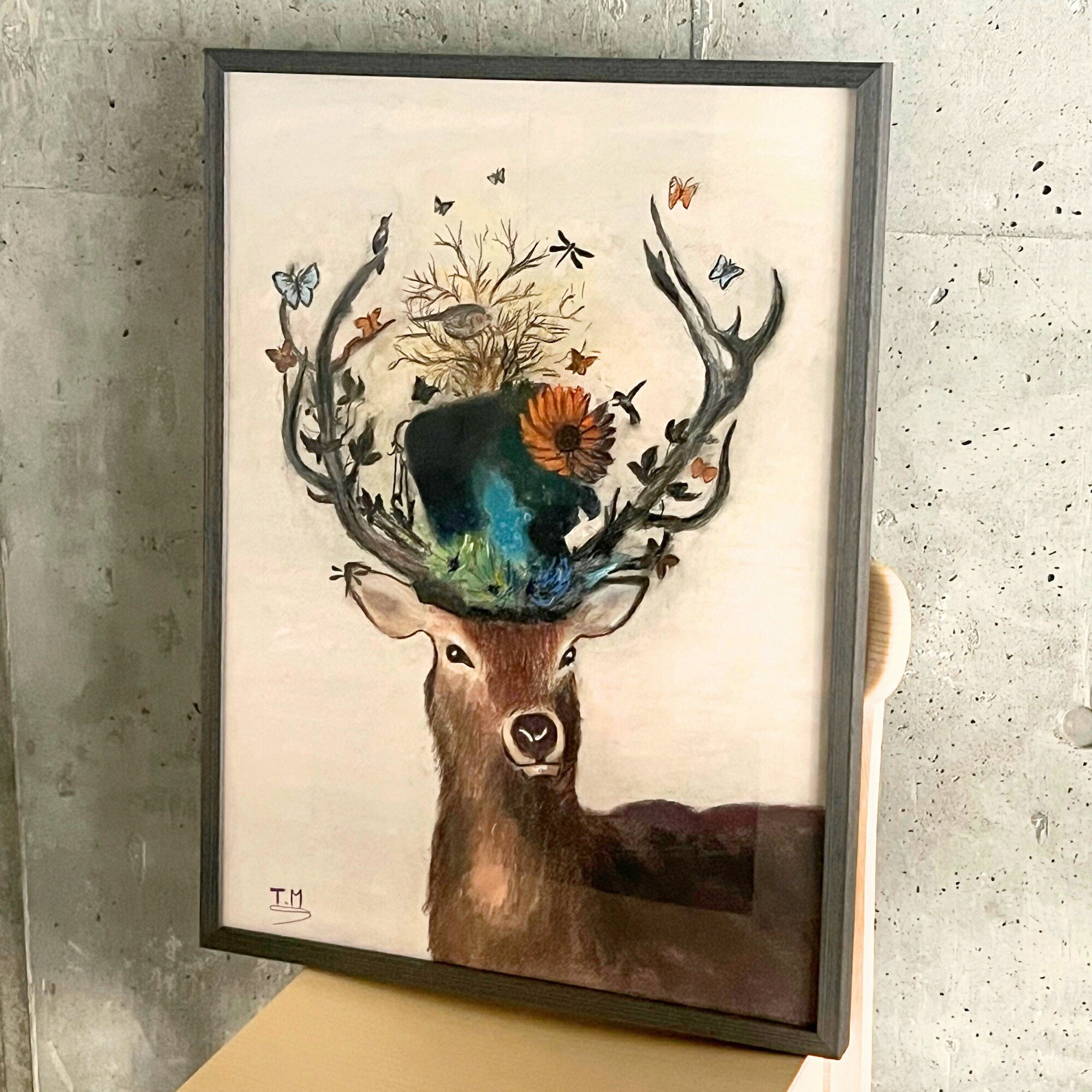 楽天市場】竹内栖鳳 遊鹿 42×34cm 日本画 しか シカ 鹿 動物