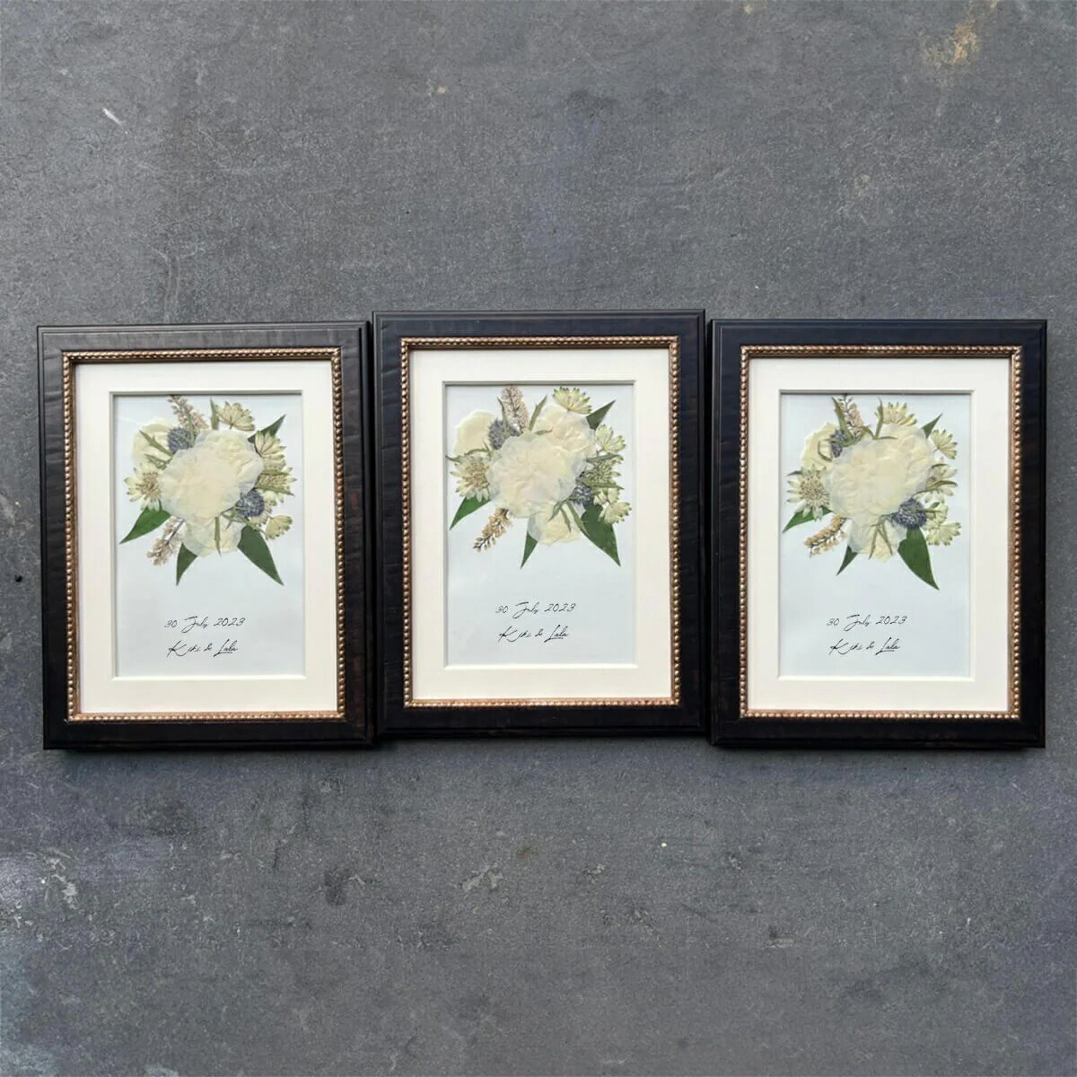 【アフター花束 ＜Jaka 3set＞】活け花花束を「押し花＆額装」してお届けします 華燭の典 前撮り 言い入れる 祝する日 映し絵華燭の典 華燭の典 花束 胸花 祝する 残す 押しつける御花 工業 ひな形