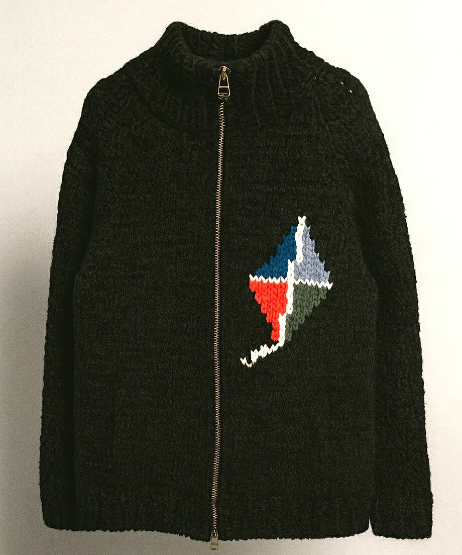 KAKAN KNIT DRIVERS COWICHAN BLACK｜LOWERGO
