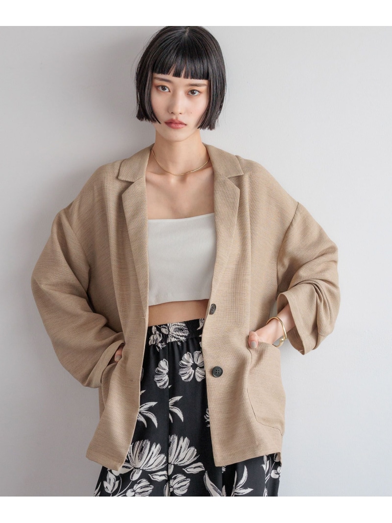 【今期】ツイードノーカラージャケット　アパートバイローリーズ 楽天市場】【SALE／39%OFF】ツイードノーカラージャケット A