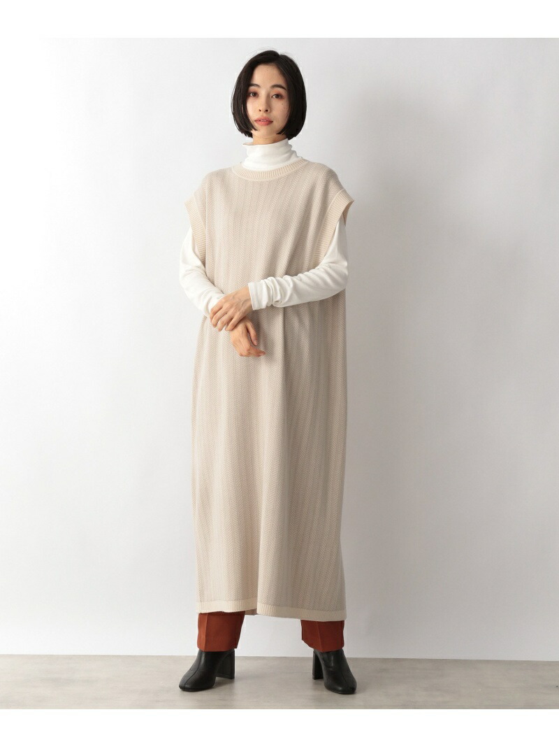 編み物エプロンベストop Lowrys Farm ローリーズファーム フロック ニットワンピース 貨物輸送無料 Rakuten Fashion Bairien Yamagata Jp