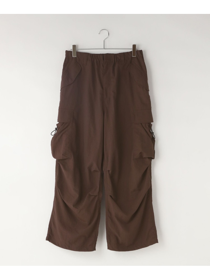 【SALE／20%OFF】【MEN】ナイロンドロストPKカーゴパンツ LOWRYS FARM ローリーズファーム パンツ その他のパンツ ブラック ブラウン【RBA_E】【送料無料】[ Fashion]