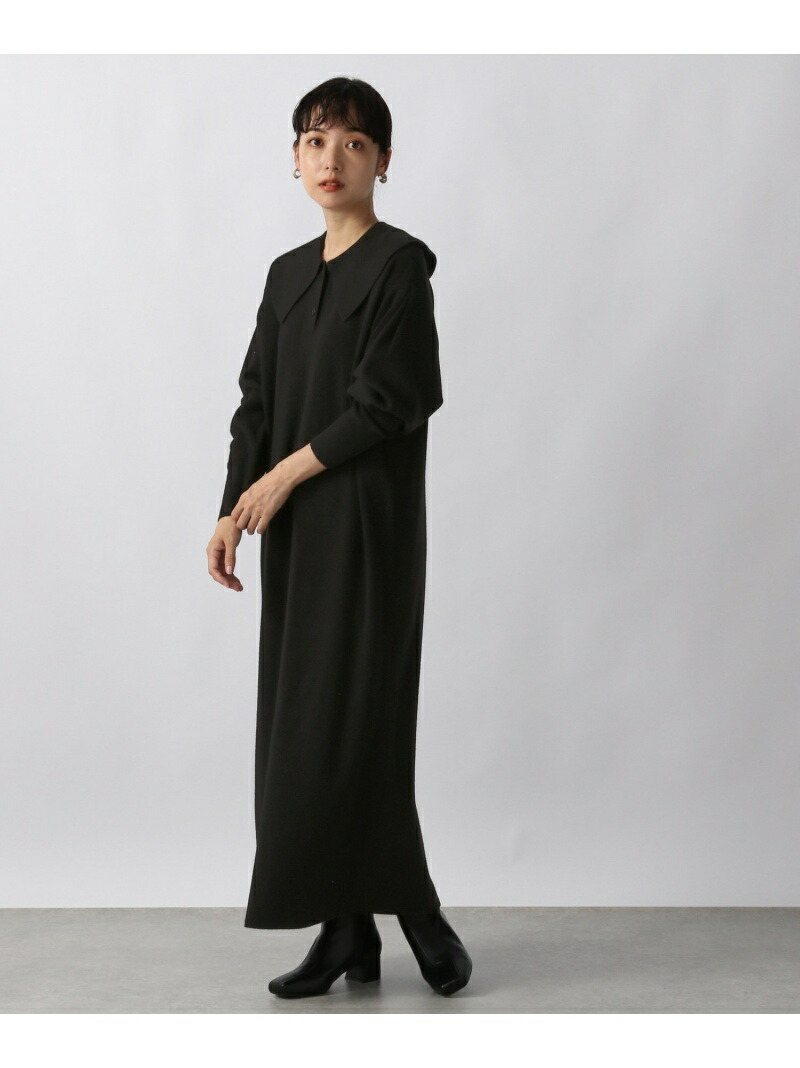 編地エリツキガウン Lowrys Farm ローリーズファーム ワンピース ニットワンピース グレイ 茶色 墨ぞめ 貨物輸送無料 Rakuten Fashion Jimoto Univ Com