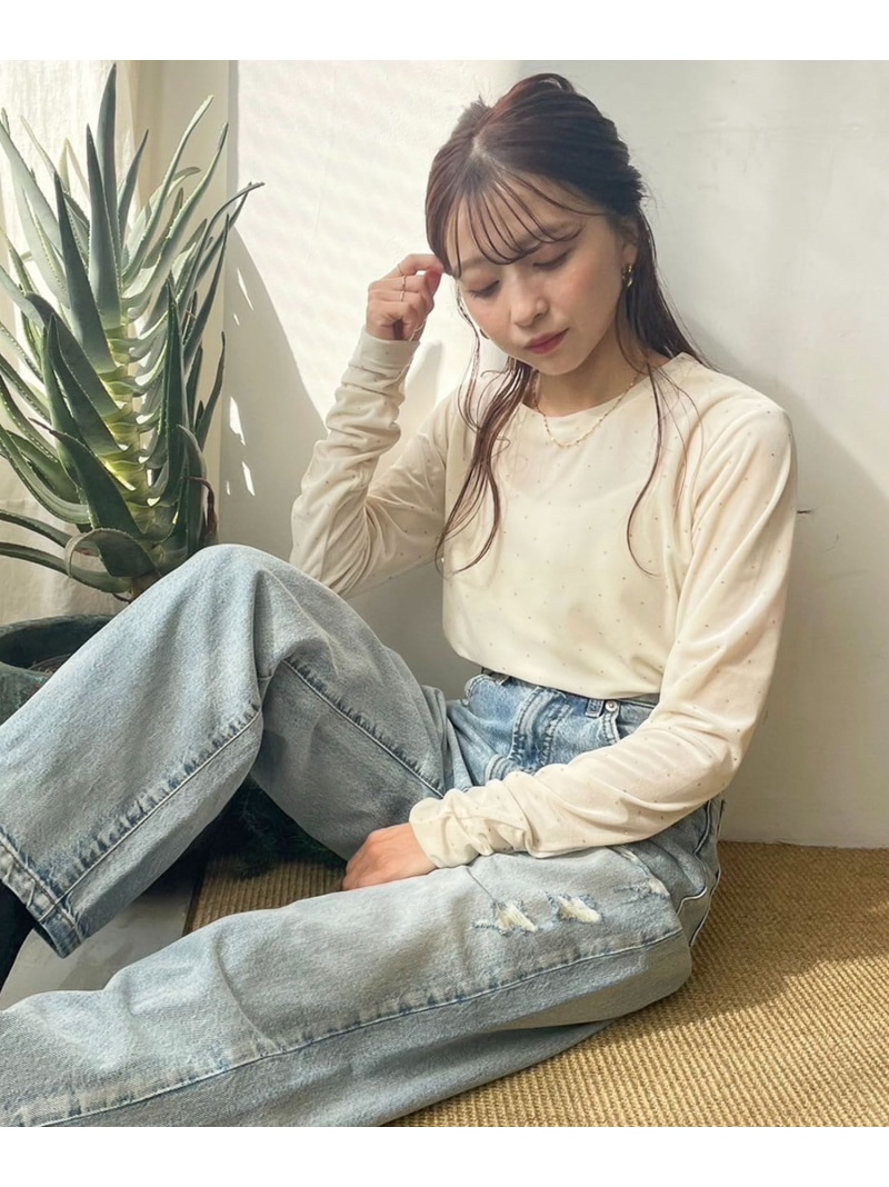 【楽天市場】【SALE／58%OFF】ベロアクルーロングスリーブ LOWRYS FARM ローリーズファーム トップス カットソー・Tシャツ ...