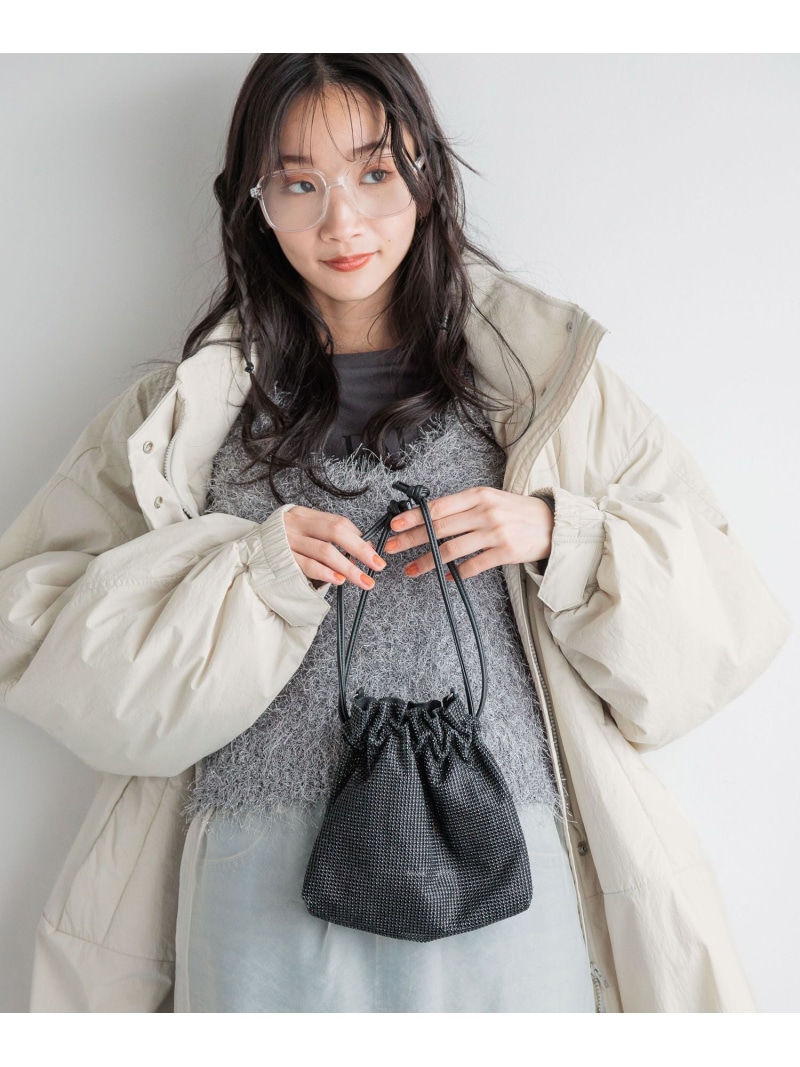 【楽天市場】【SALE／50%OFF】キラキラメッシュBAG LOWRYS FARM ローリーズファーム バッグ ショルダーバッグ ブラック ...