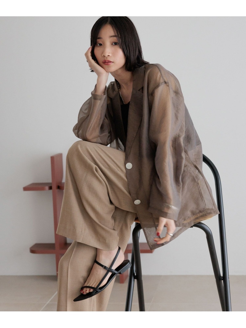 楽天市場】【SALE／39%OFF】ツイードノーカラージャケット A part by