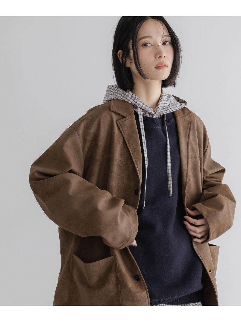 楽天市場】(W)Fレザーショートブルゾン LOWRYS FARM ローリーズ