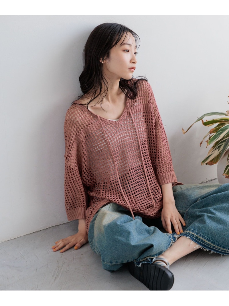 【楽天市場】【SALE／60%OFF】【前後着用可能】メッシュプルオーバーSS LOWRYS FARM ローリーズファーム トップス ニット ...