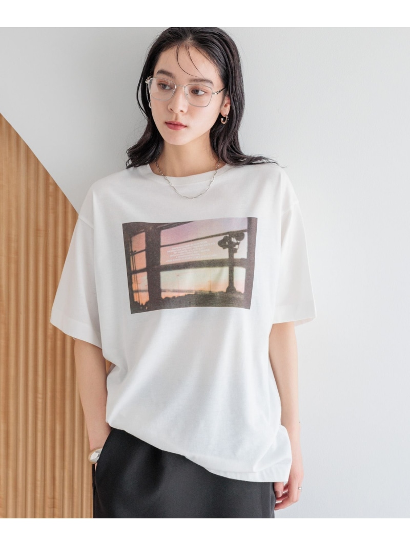 【楽天市場】【SALE／50%OFF】フォトTEE LOWRYS FARM ローリーズファーム トップス カットソー・Tシャツ ホワイト ...